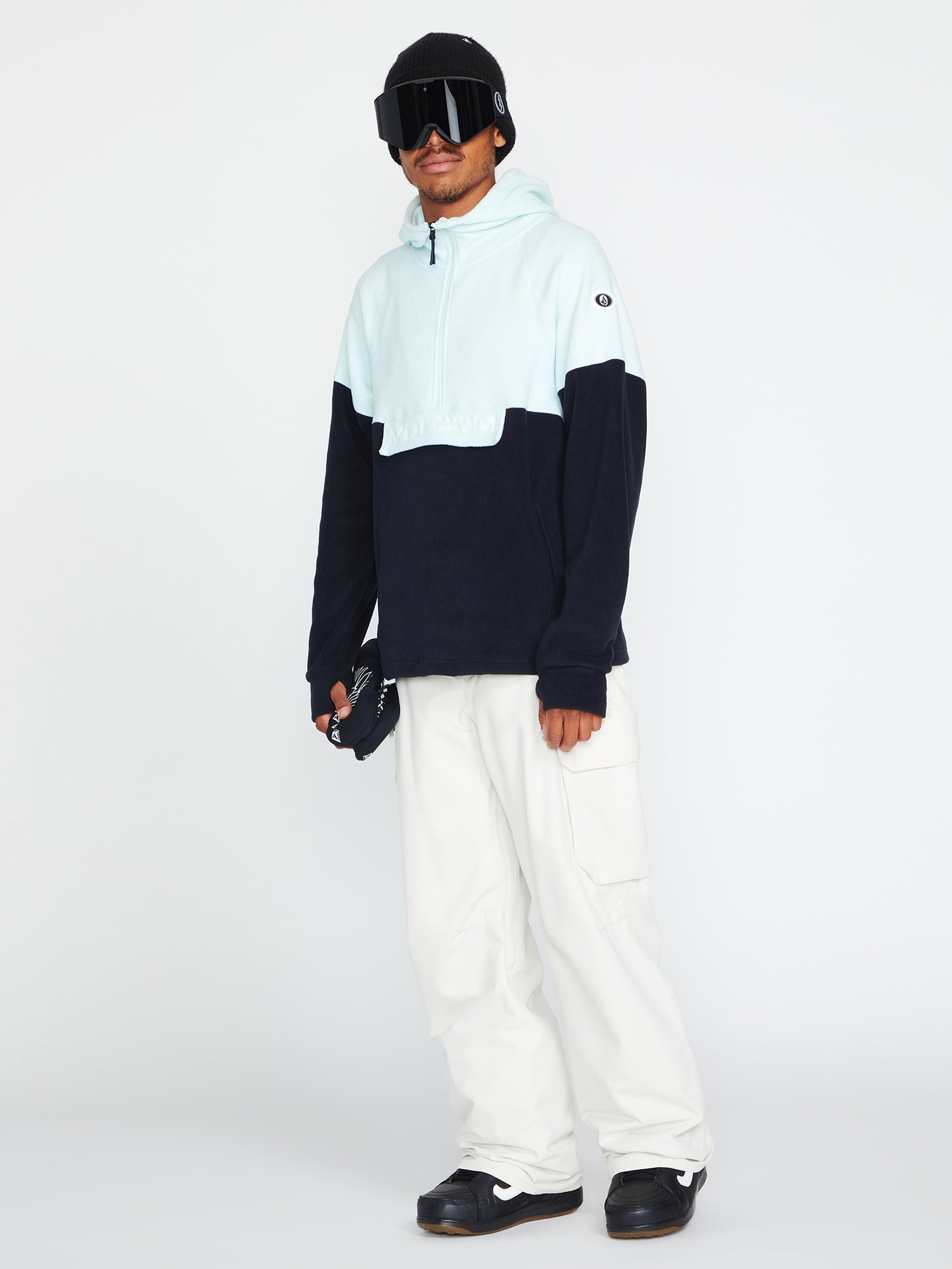Sweat à capuche V-Science Fleece 1/2 Zip - Sky
