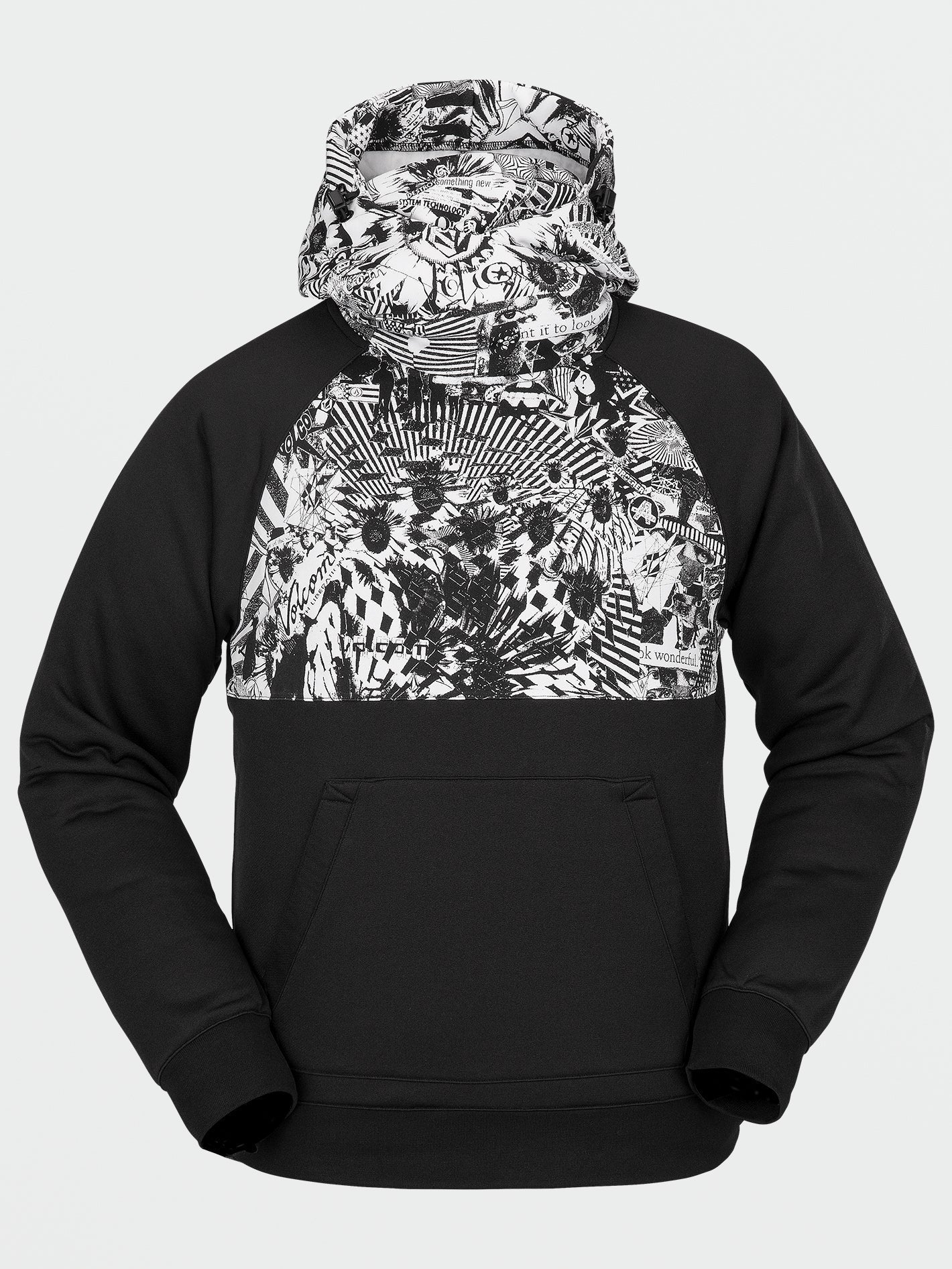 Hydro Riding Hoodie - Schwarz Weiß