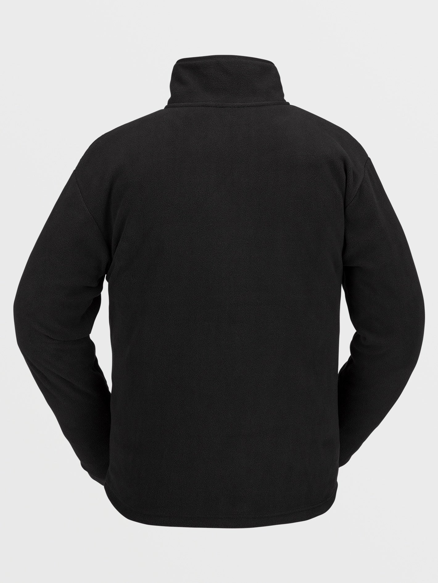 Polar Mock Sweatshirt mit 1/2 Reißverschluss – SCHWARZ