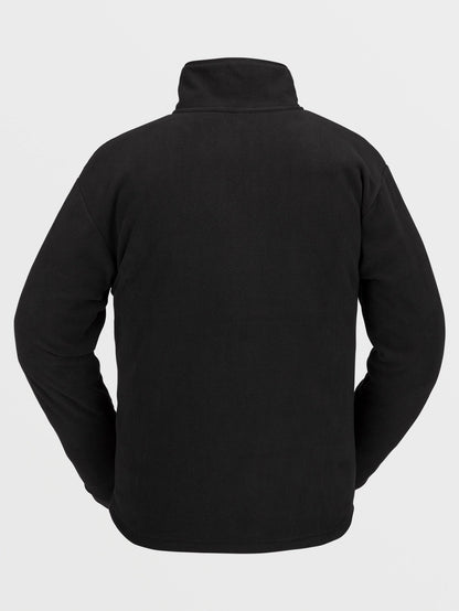 Polar Mock Sweatshirt mit 1/2 Reißverschluss – SCHWARZ