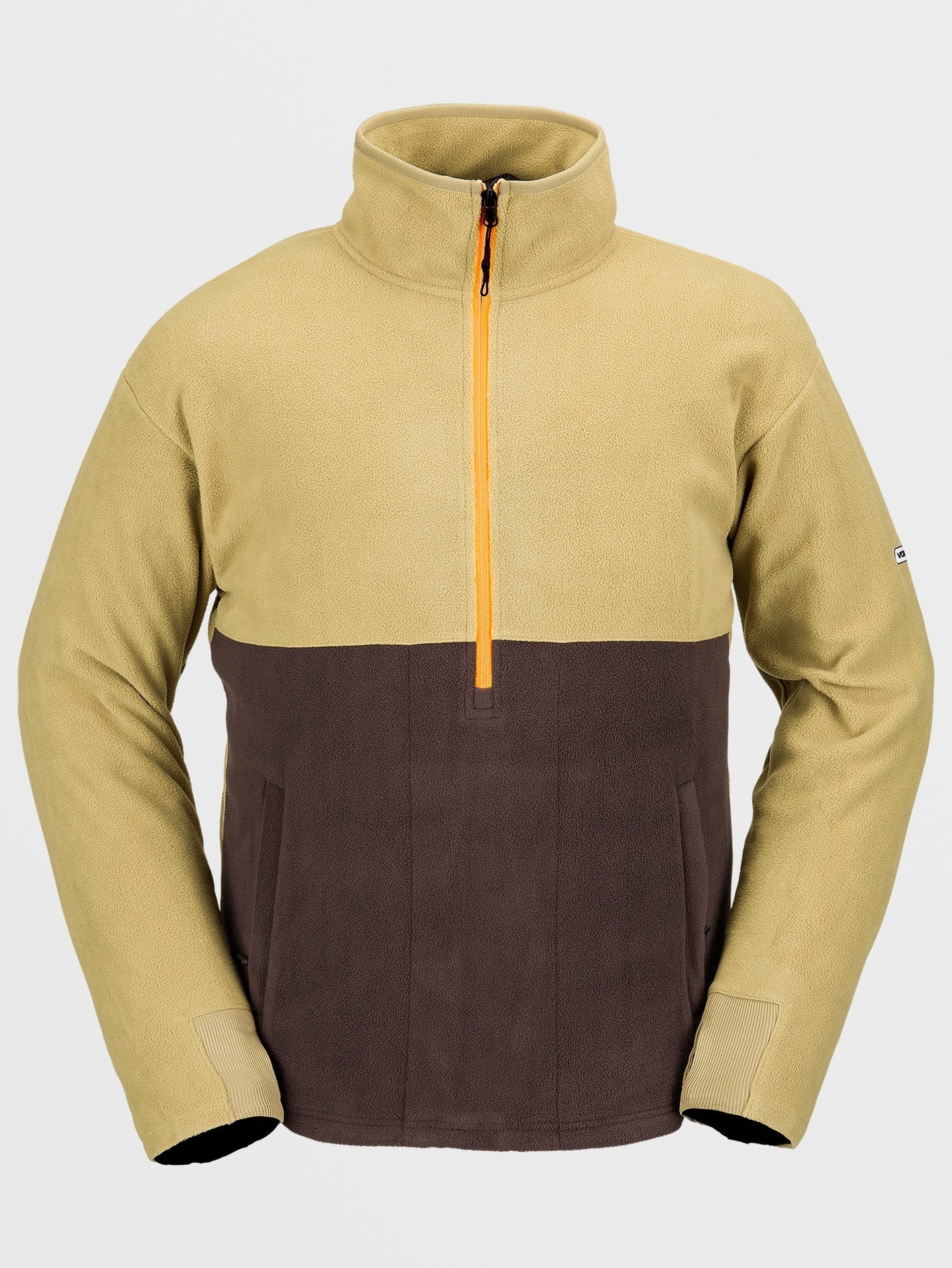 Polar Mock 1/2 Zip Sweatshirt - DARK KHAKI