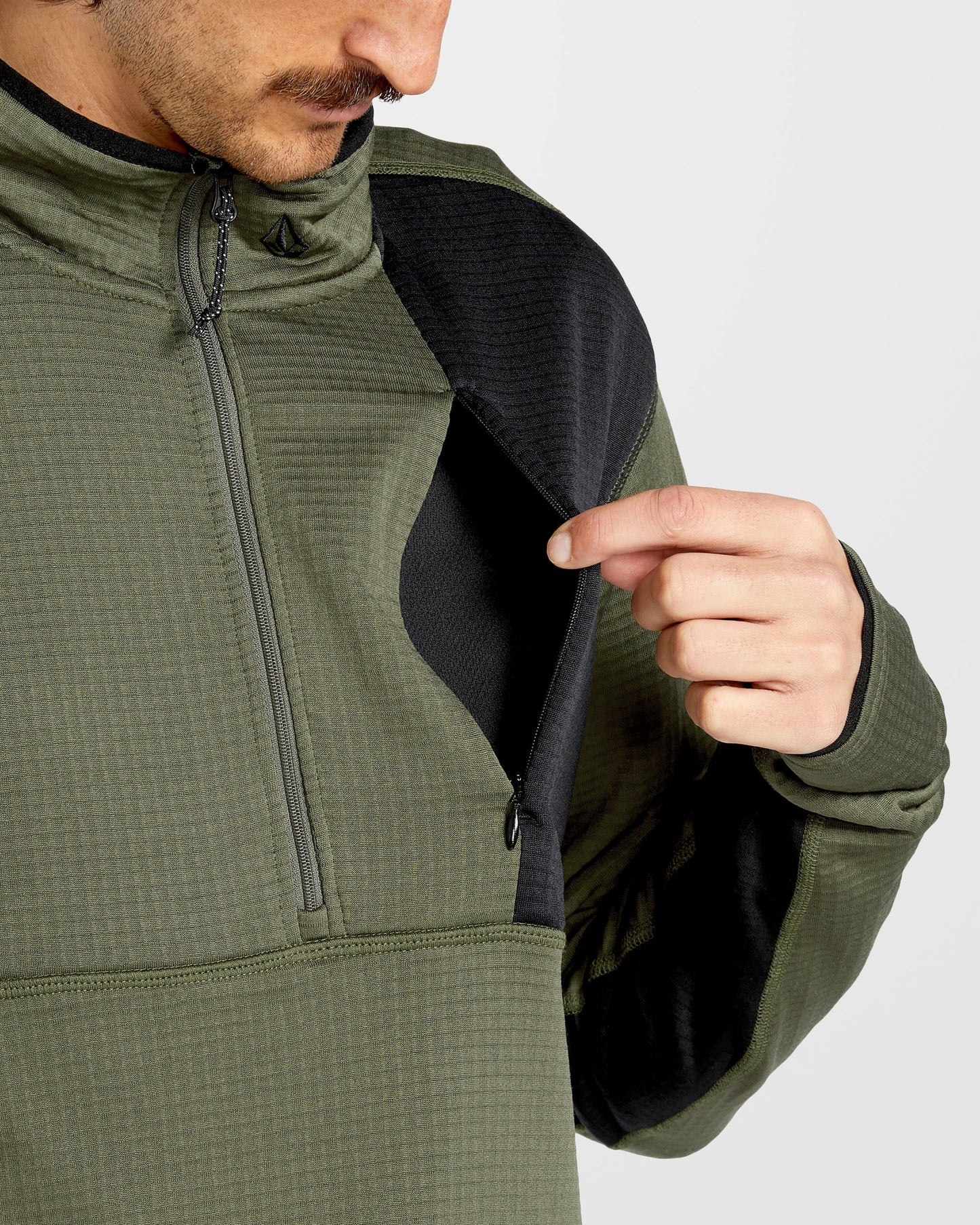 Sweat Gridlock Second Layer Fleece - Ivy
