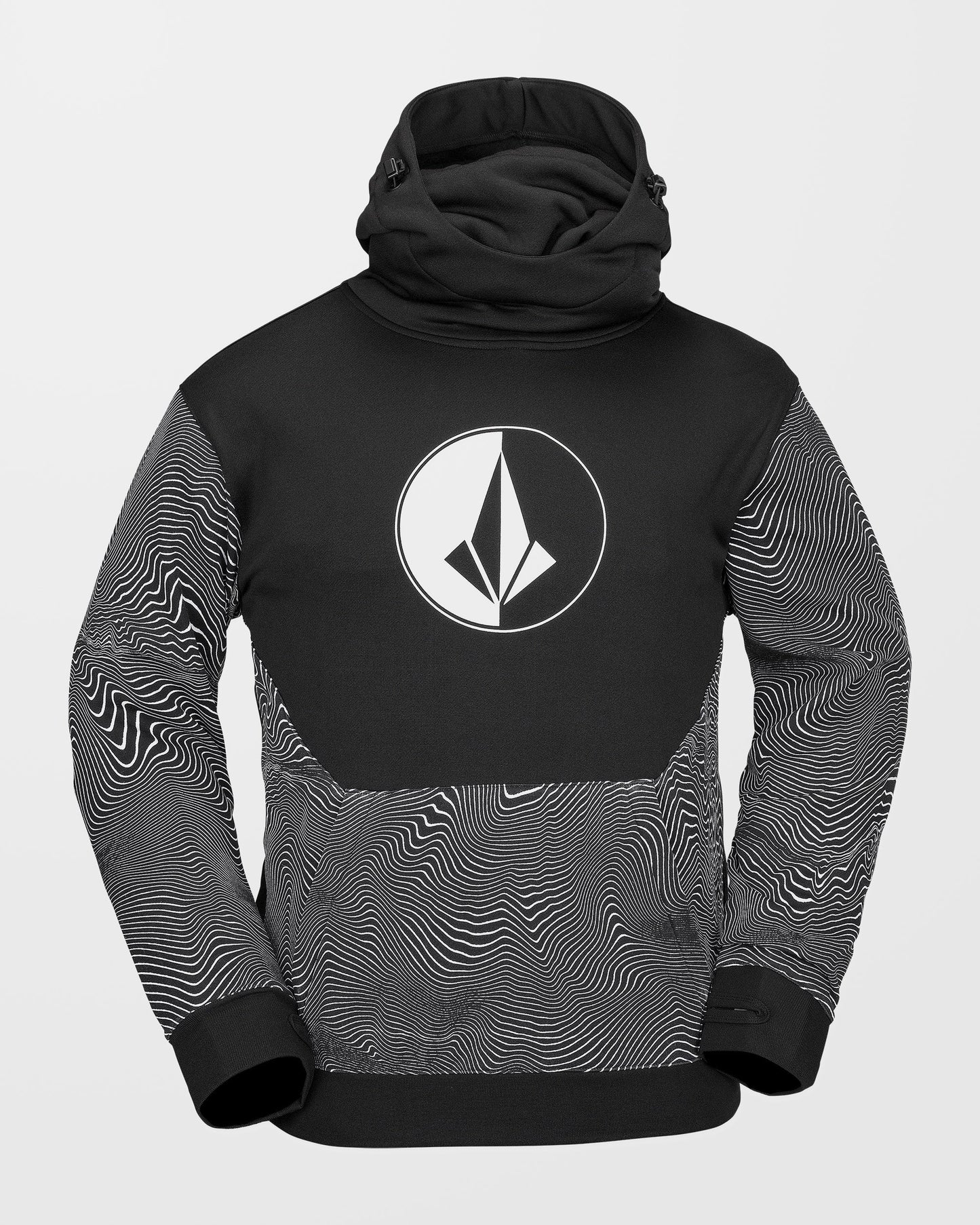 Hydro Riding Hoodie – Schwarzer Aufdruck