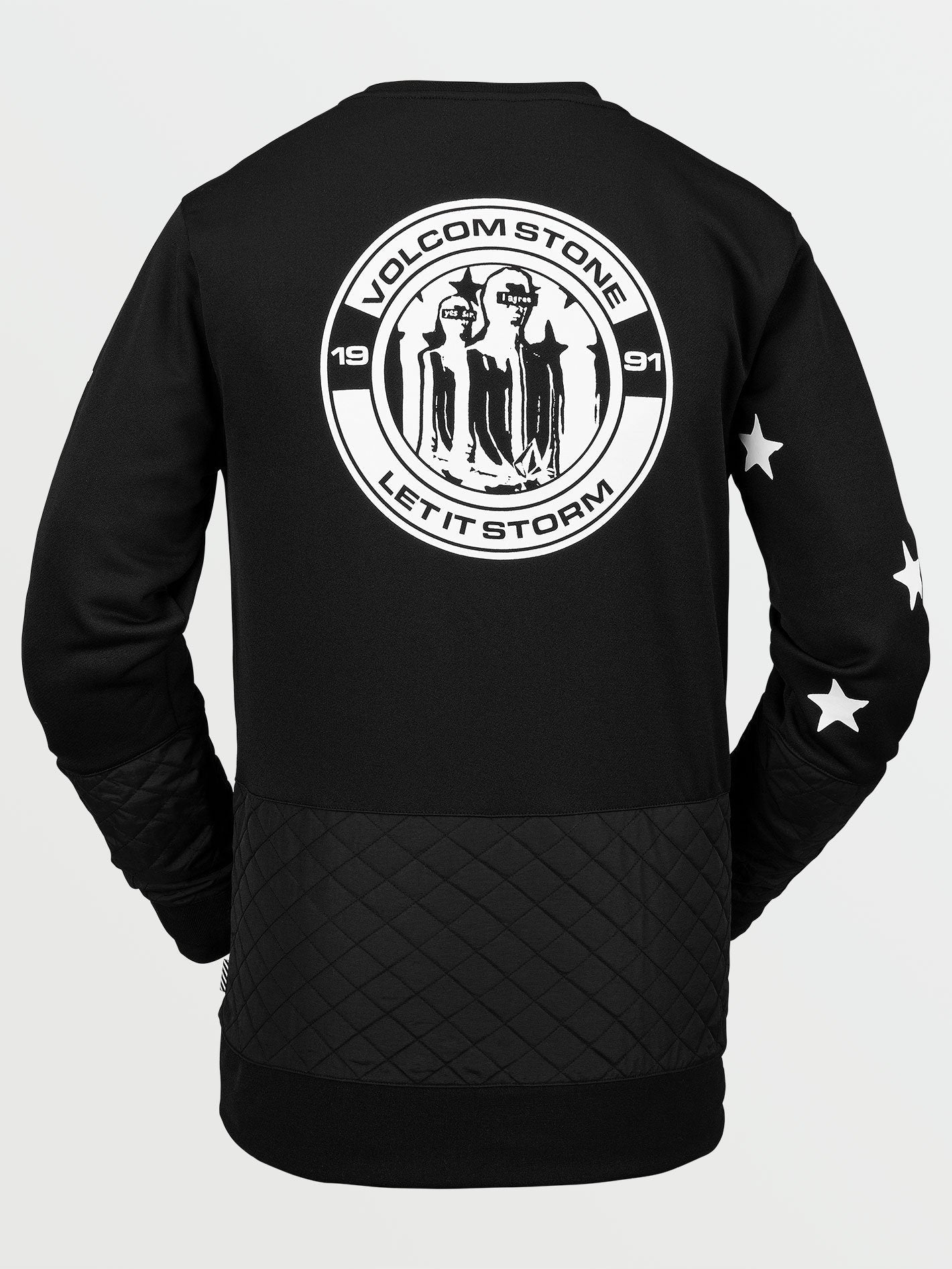 Let It Storm Fleece-Sweatshirt - Schwarz