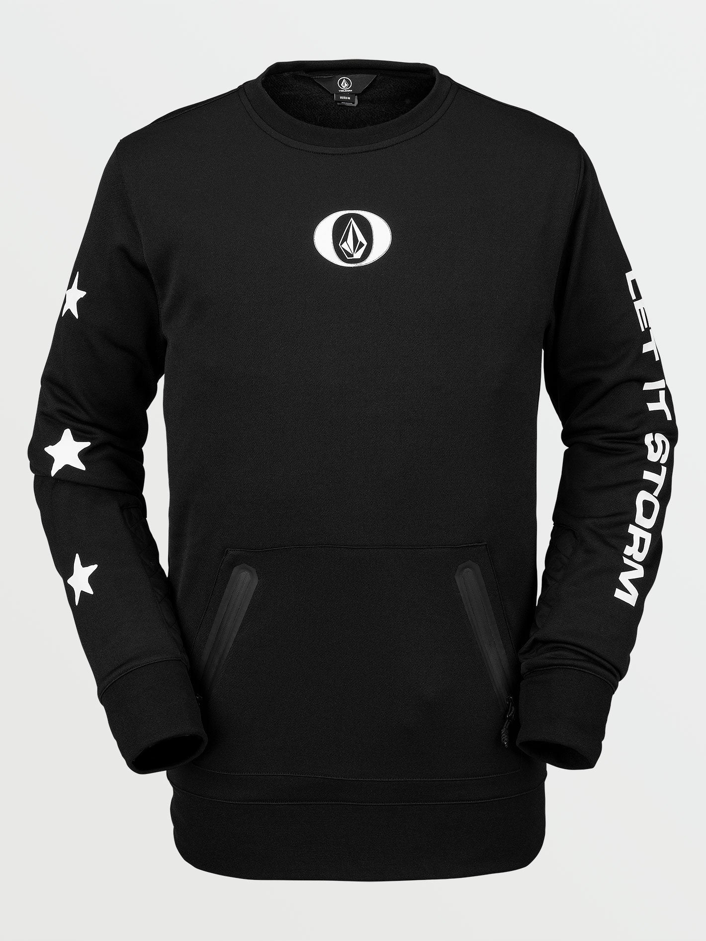 Let It Storm Fleece-Sweatshirt - Schwarz
