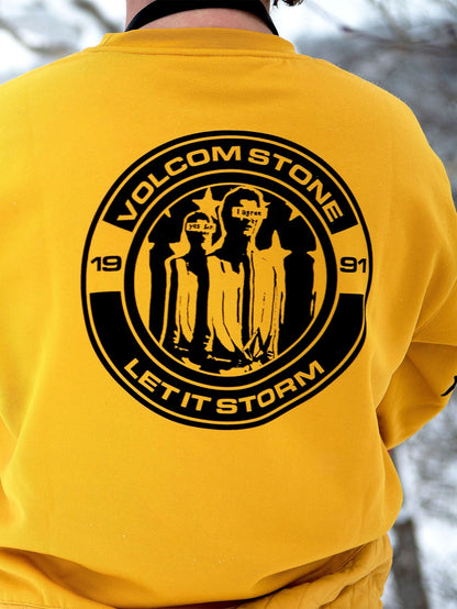 Let It Storm Fleece Sweatshirt - Resin Gold