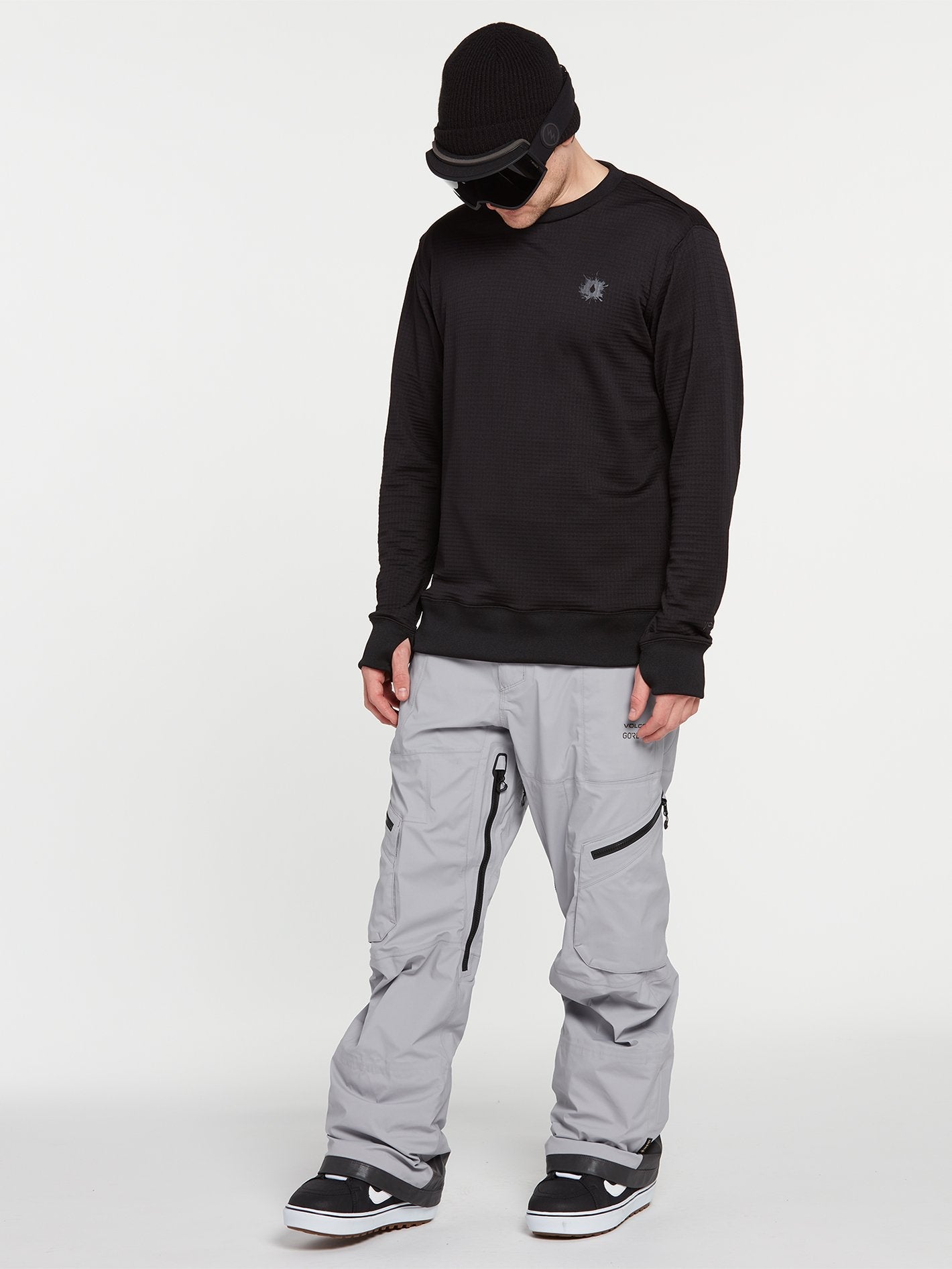 Polartec-Sweatshirt für Herren – Schwarz