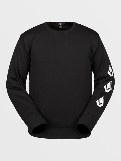 Core Hydro Crew Sweatshirt - BLACK