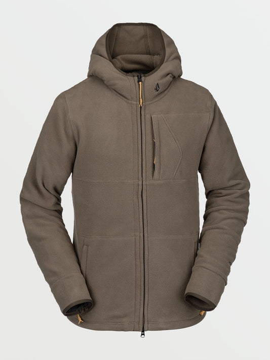 Polartec® Fleece-Sweatshirt – Dunkles Teakholz