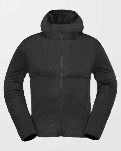 Gridlock Full Zip Hoodie - Schwarz