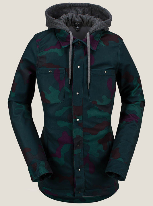 Circle Flanelljacke – Dunkles Tarnmuster