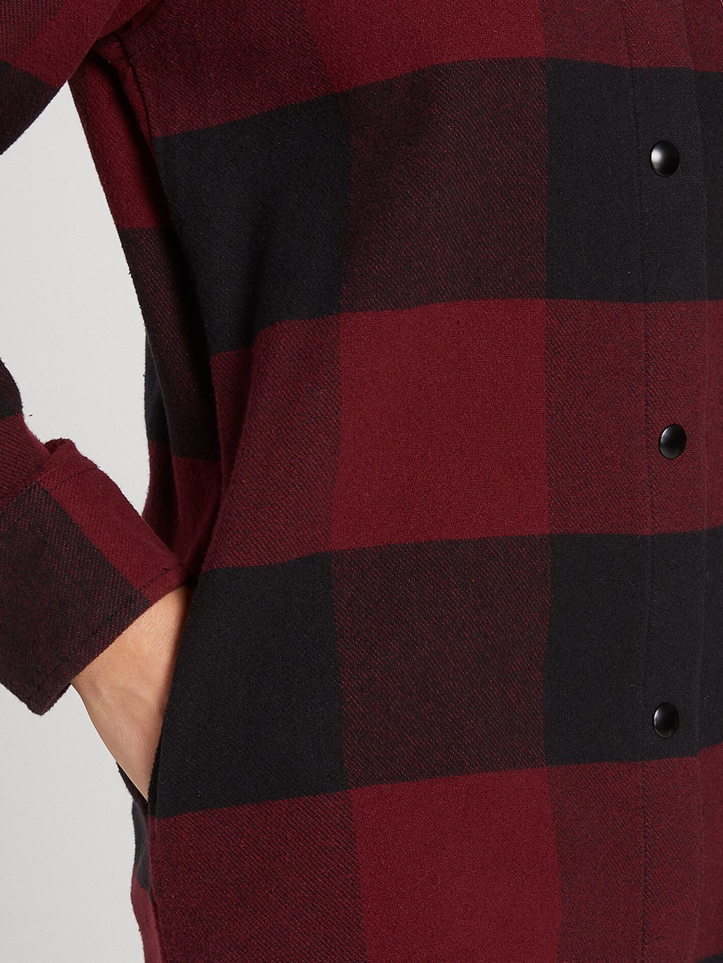 Jenny Flannel Snow Jacket - SCARLET