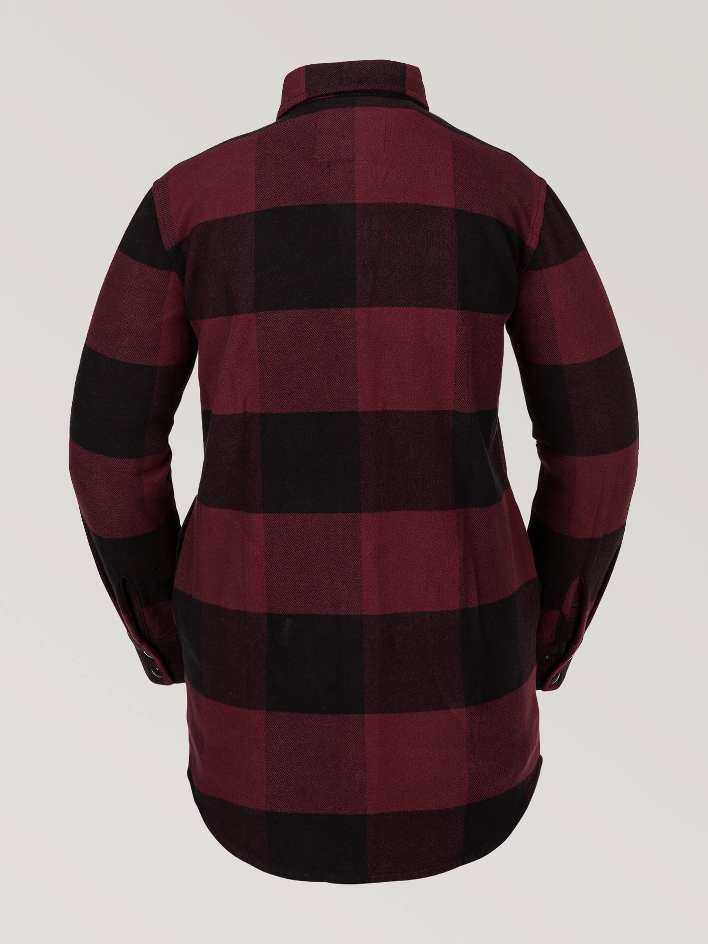 Jenny Flannel Snow Jacket - SCARLET