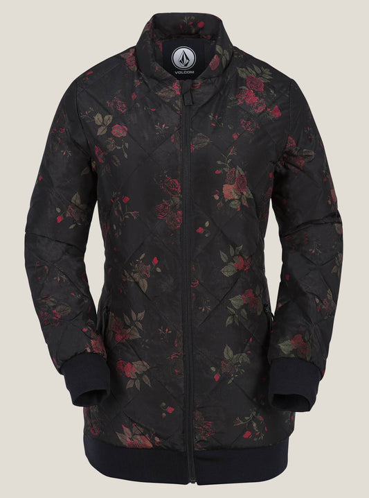 Veste Casco Down Puff - Black Floral Print