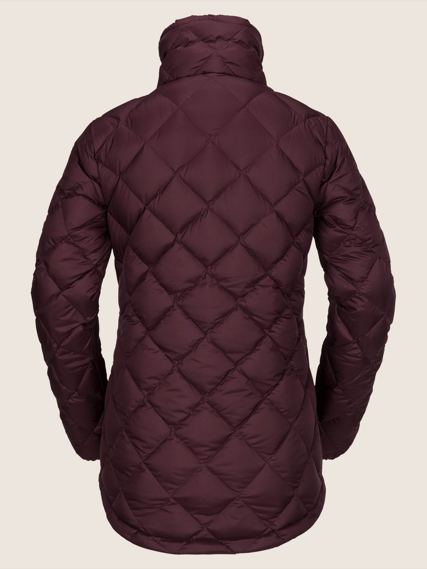 Skies Down Puff Schneejacke - Merlot