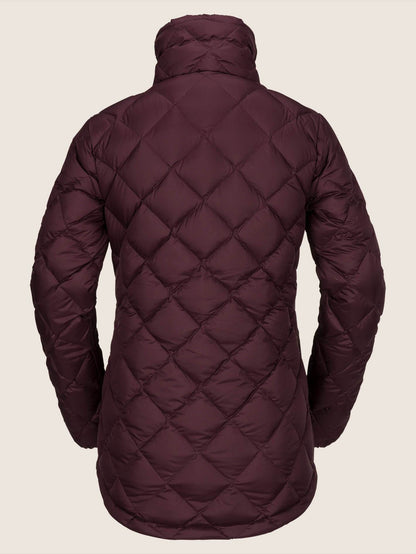 Skies Down Puff Schneejacke - Merlot