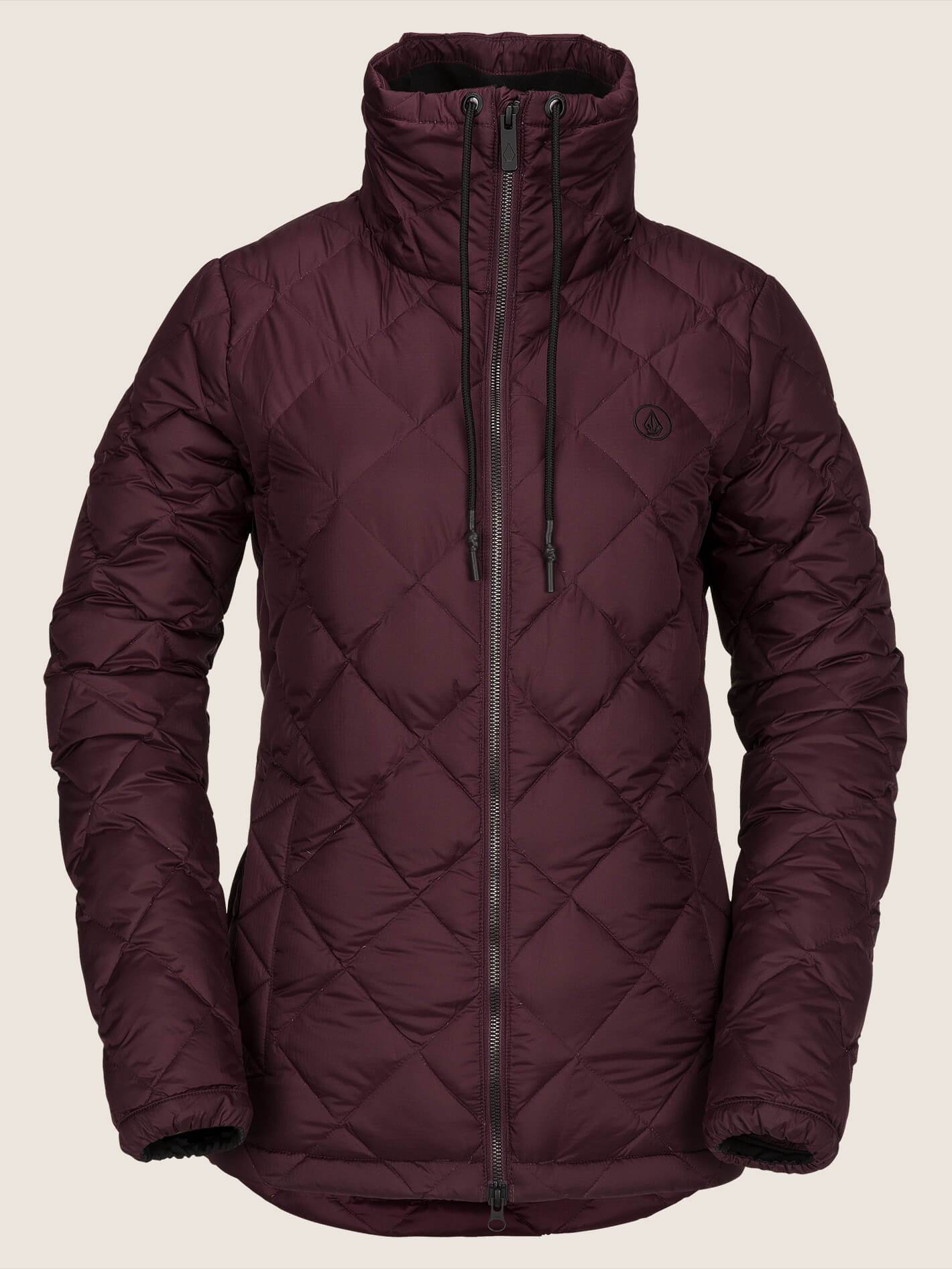 Skies Down Puff Schneejacke - Merlot