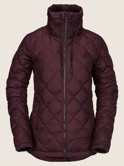 Skies Down Puff Schneejacke - Merlot