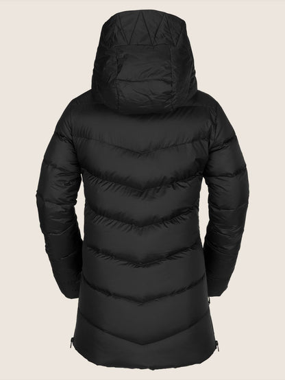 Structure Daunen-Schneejacke - Schwarz