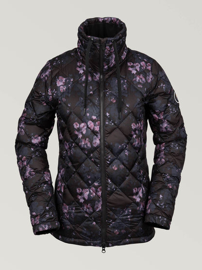 Skies Down Insulator Schneejacke – SCHWARZER BLUMENDRUCK