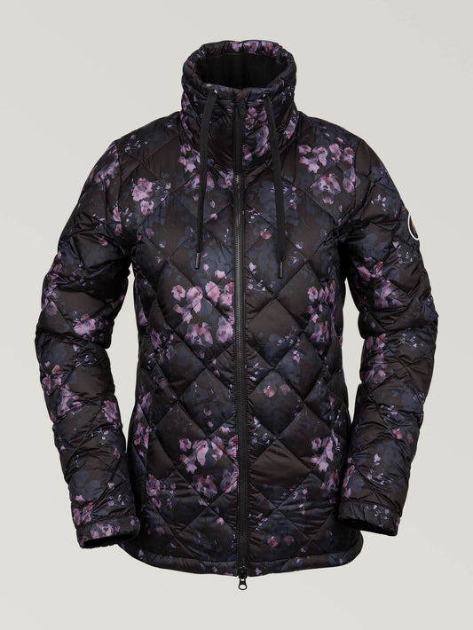 Skies Down Insulator Schneejacke – SCHWARZER BLUMENDRUCK