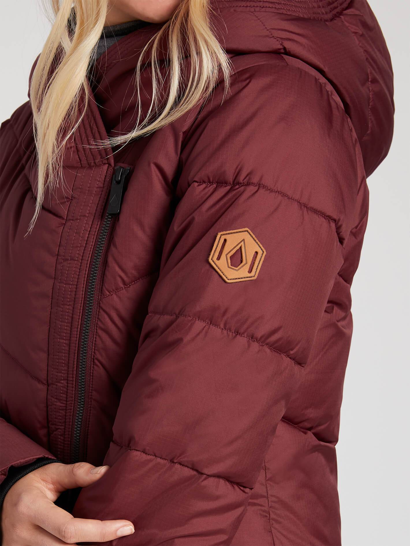 Veste De Snow Structure Puff - SCARLET