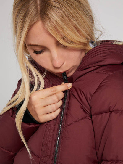 Veste De Snow Structure Puff - SCARLET