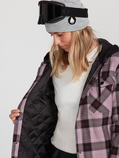 Veste De Snow Flanelle À Capuche - NAVY