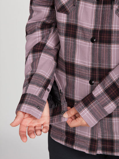 Veste De Snow Flanelle À Capuche - NAVY