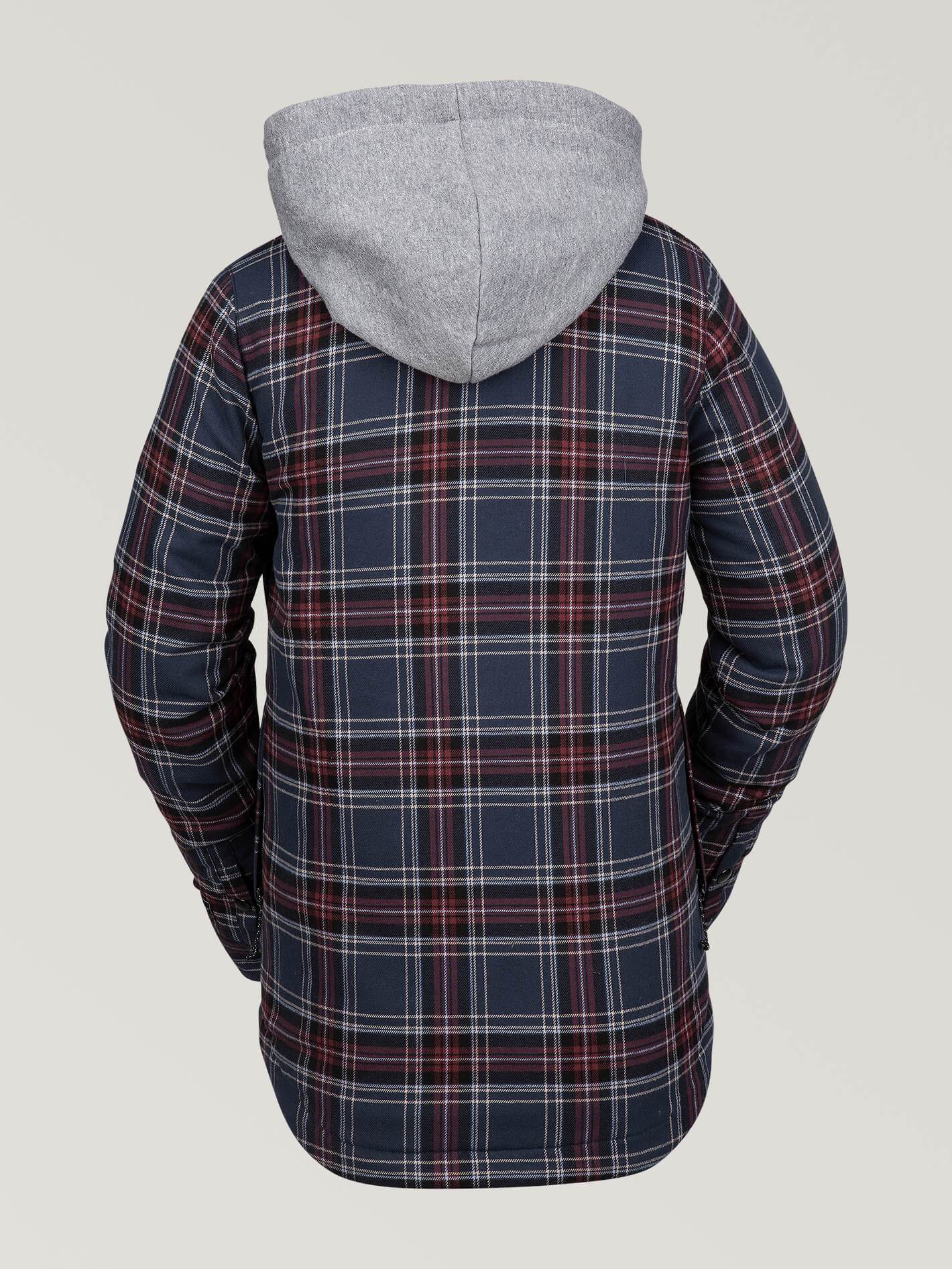 Veste De Snow Flanelle À Capuche - NAVY