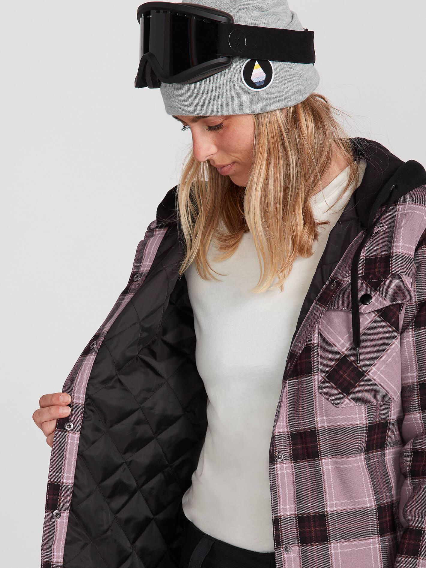 Veste De Snow Flanelle À Capuche - PURPLE HAZE
