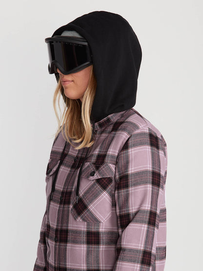 Veste De Snow Flanelle À Capuche - PURPLE HAZE