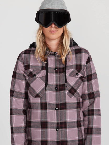 Veste De Snow Flanelle À Capuche - PURPLE HAZE