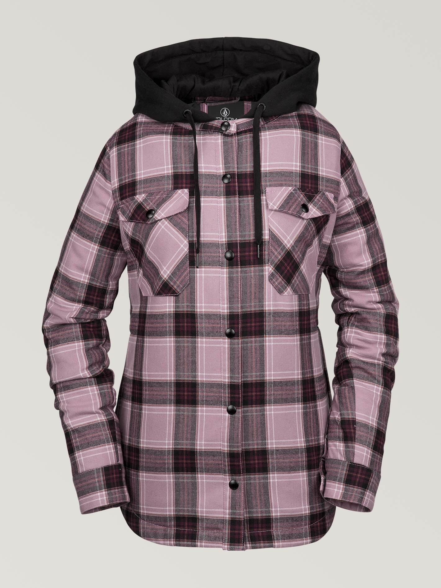 Veste De Snow Flanelle À Capuche - PURPLE HAZE