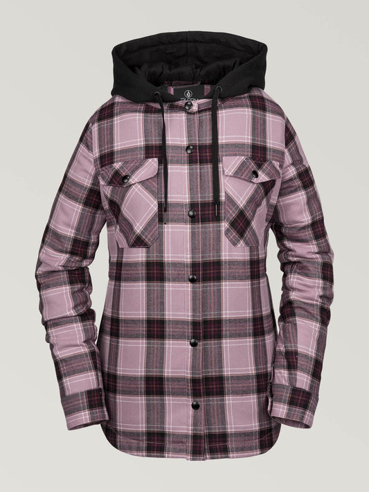 Veste De Snow Flanelle À Capuche - PURPLE HAZE