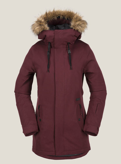 Mission Ins Jacket - Black Red