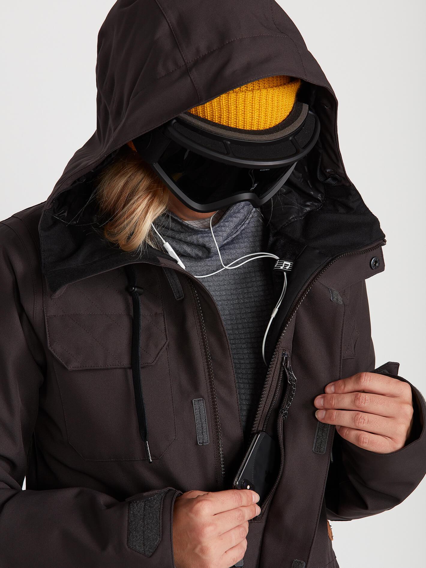 Shadow Insulated Snow Jacket - VINTAGE BLACK