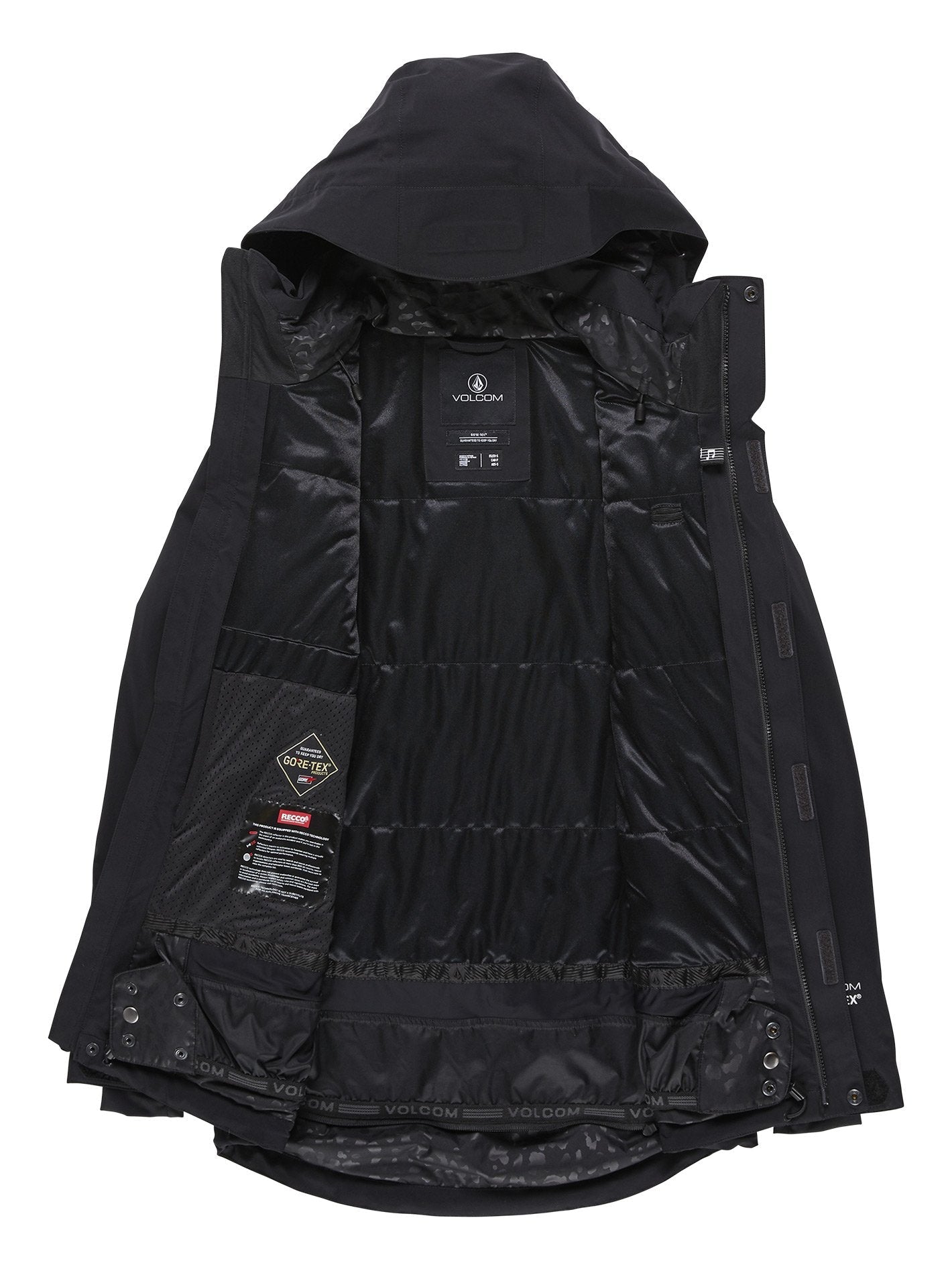 3D Stretch Gore-Tex Schneejacke – SCHWARZ