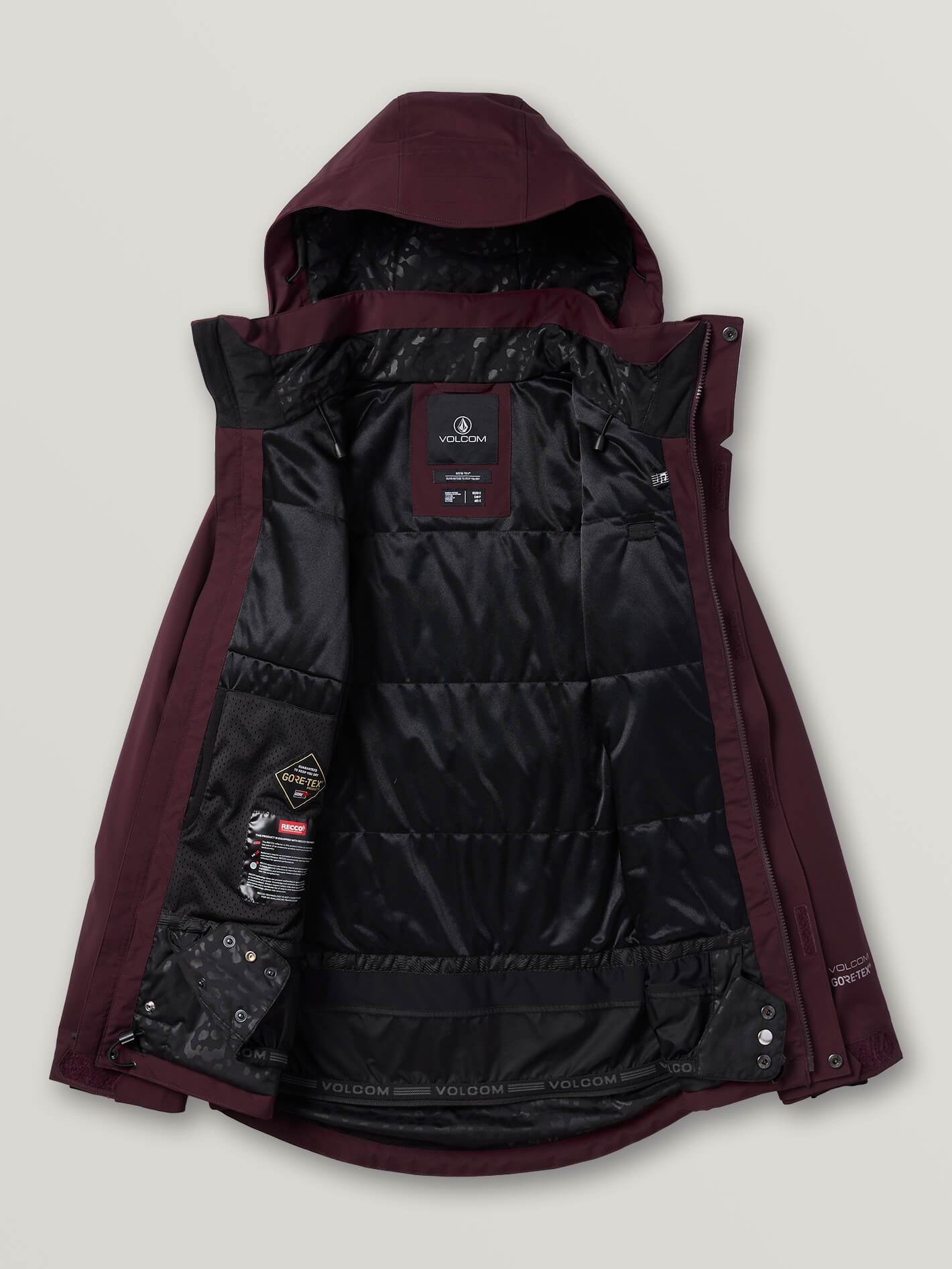 3D Stretch Gore-Tex Snow Jacket - MERLOT
