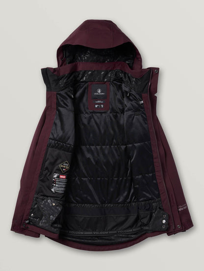 3D Stretch Gore-Tex Snow Jacket - MERLOT