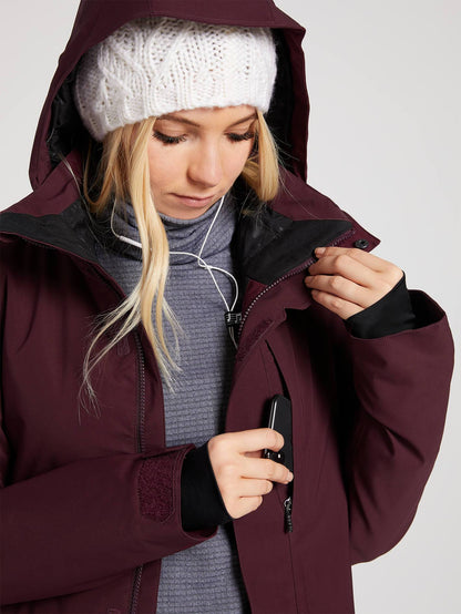 3D Stretch Gore-Tex Snow Jacket - MERLOT