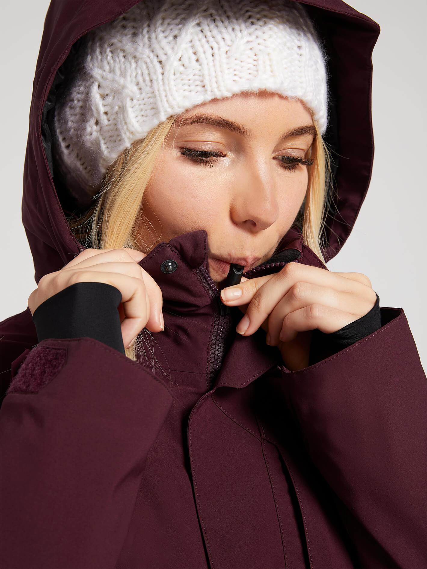 3D Stretch Gore-Tex Snow Jacket - MERLOT