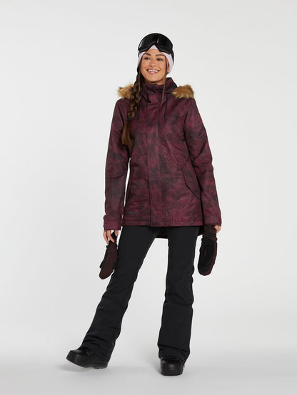 Fawn Isolierte Schneejacke - ACID MERLOT