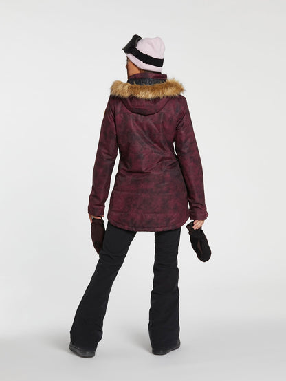 Fawn Isolierte Schneejacke - ACID MERLOT