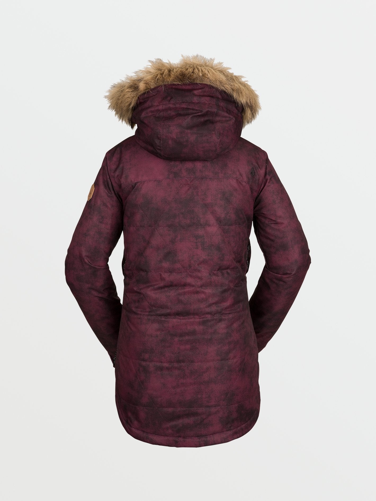 Fawn Isolierte Schneejacke - ACID MERLOT