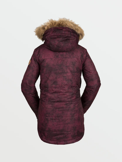 Fawn Isolierte Schneejacke - ACID MERLOT