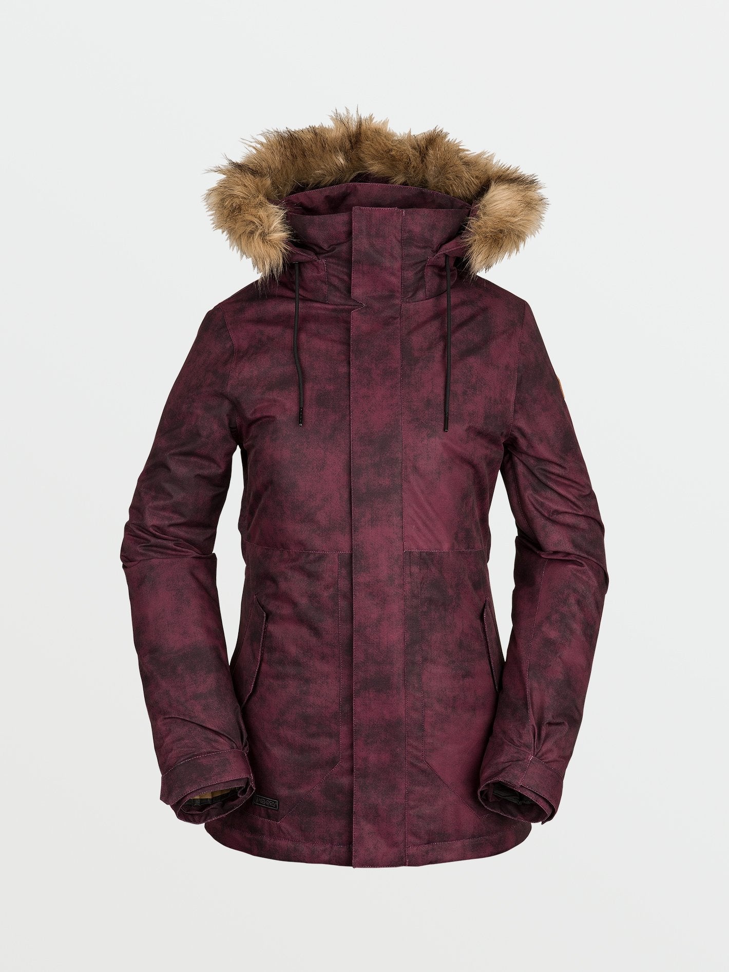 Fawn Isolierte Schneejacke - ACID MERLOT