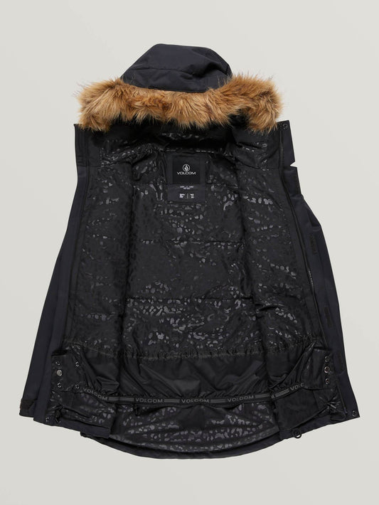 Fawn Isolierte Schneejacke – SCHWARZ