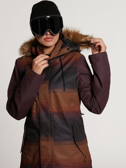 Fawn Isolierte Schneejacke - Schwarz Militär