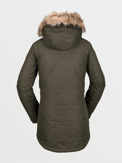 Fawn Isolierte Schneejacke - Schwarz Militär